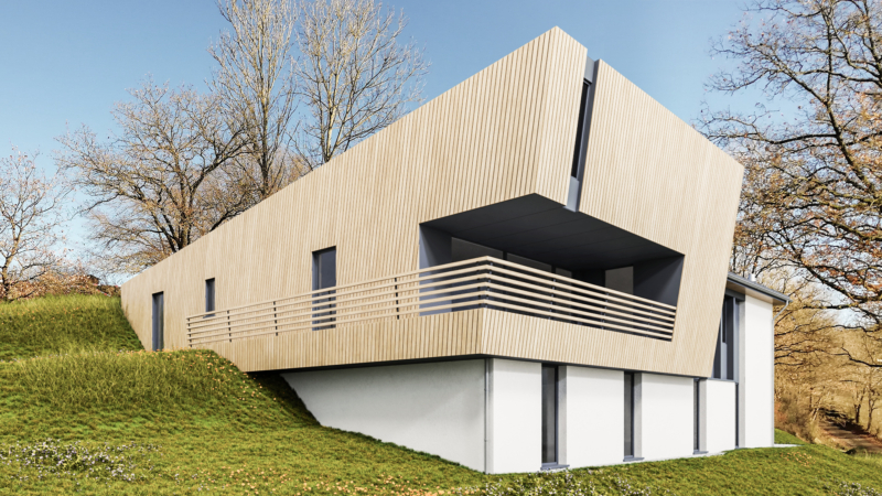 Maison en bois massif